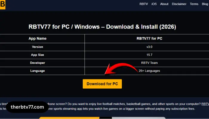 RBTV77 for PC - Download from therbtv77.com